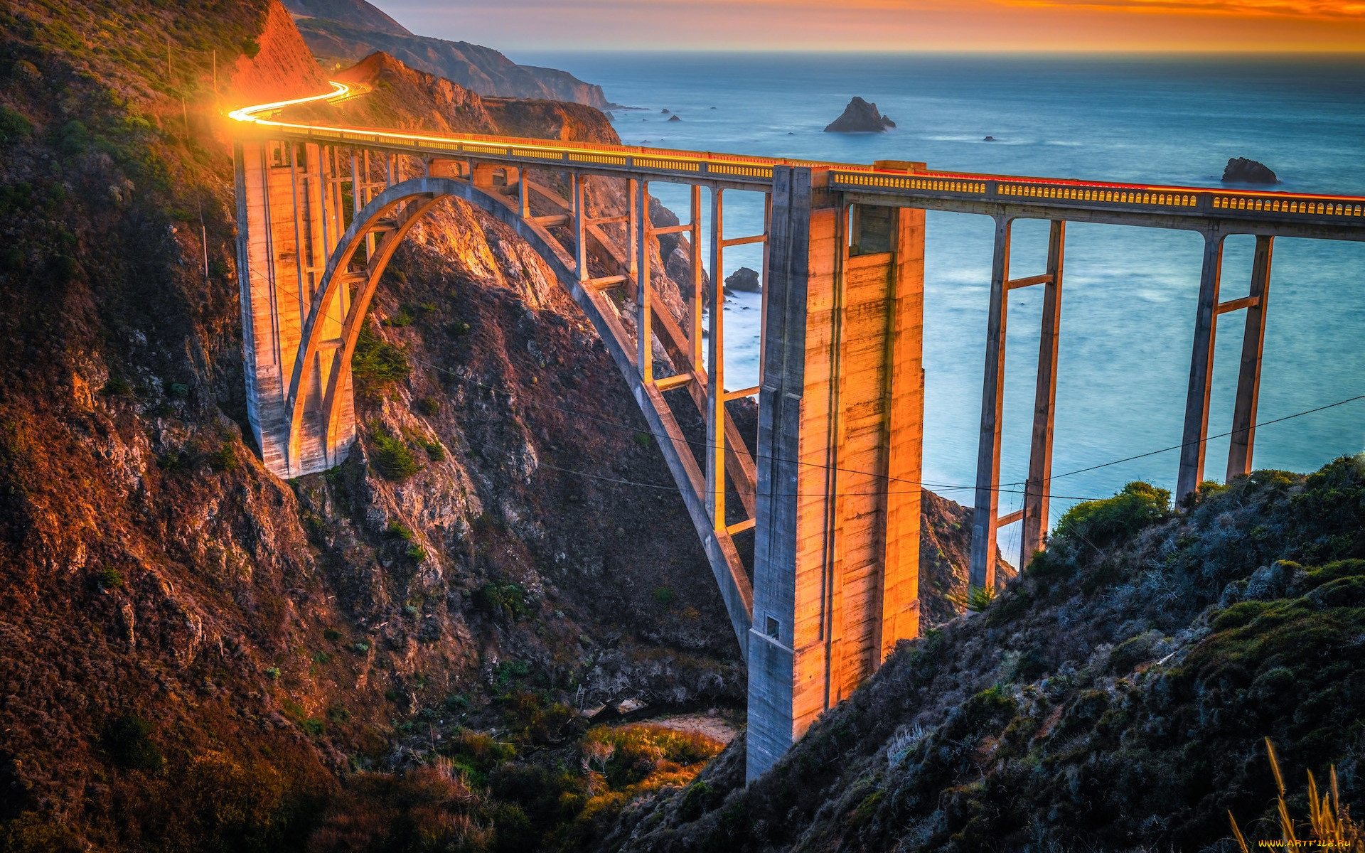 bixby creek bridge, california, , - , bixby, creek, bridge